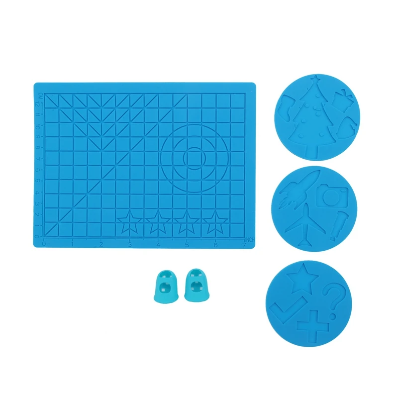 

3D печать ручки коврик 3D Ручка Pad силиконовый шаблон с бонусом 3 шаблона коврик 2 Защитных пальца