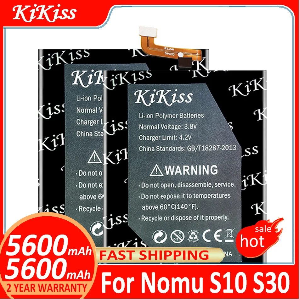 

KiKiss Battery for Nomu S10 S 10 S30 S 30 Batteries Batterij + Track NO