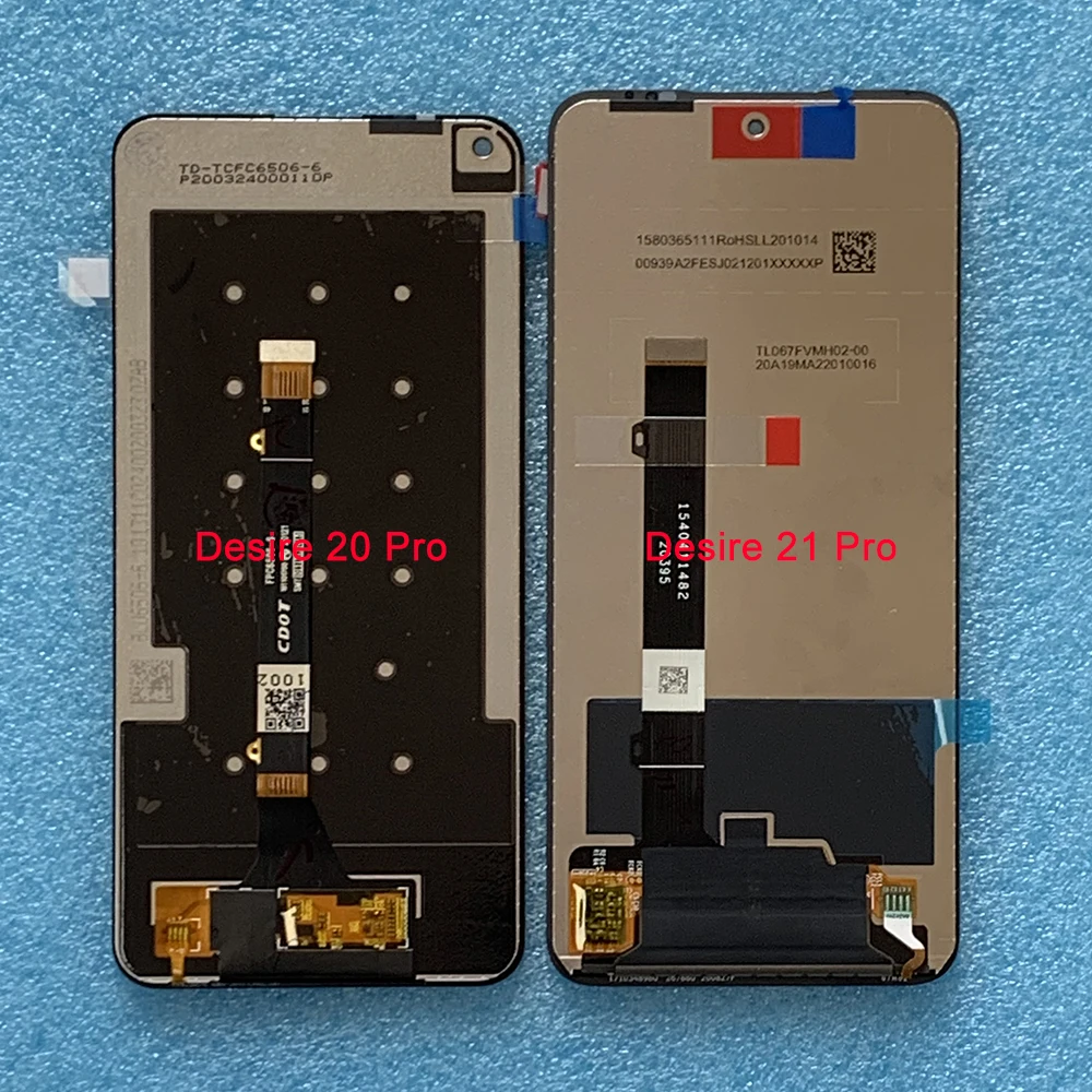 

6,5 "Оригинальный ЖК-дисплей для HTC Desire 20 Pro, рамка, сенсорная стеклянная панель, дигитайзер для HTC Desire 20 Pro, замена