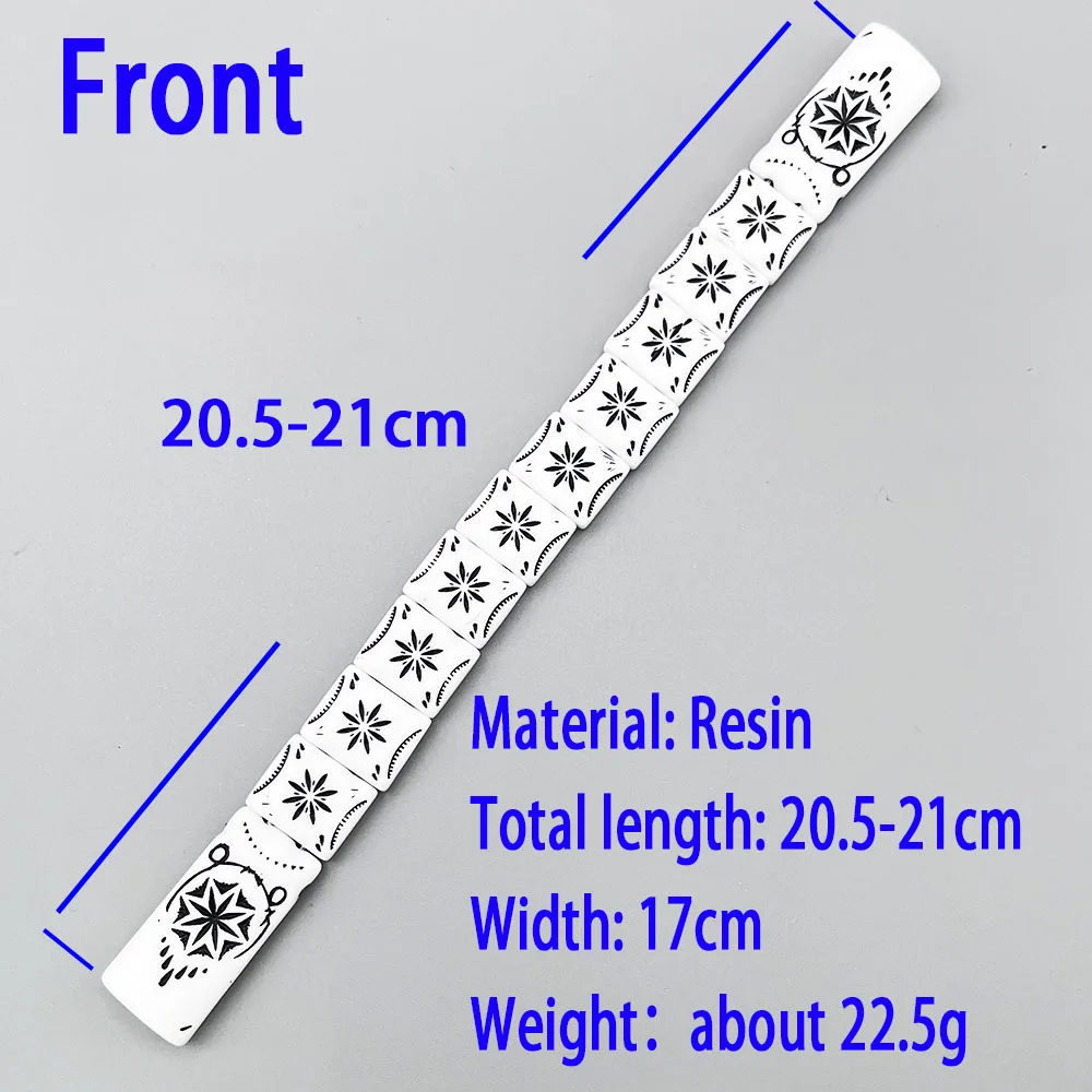 NJ60 четки Indent Eight заостренная большая звезда пламя шаблон белый черный