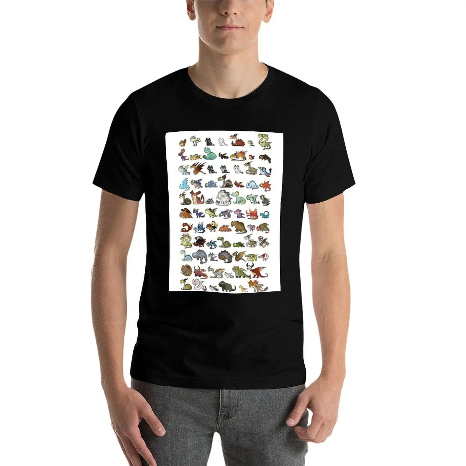 Футболка Chibis of allyd dragons футболки большого размера мужская футболка на заказ