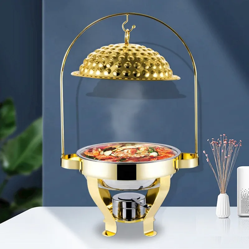 Оптовая продажа подогреватель блюд в форме буфета из нержавеющей стали набор с