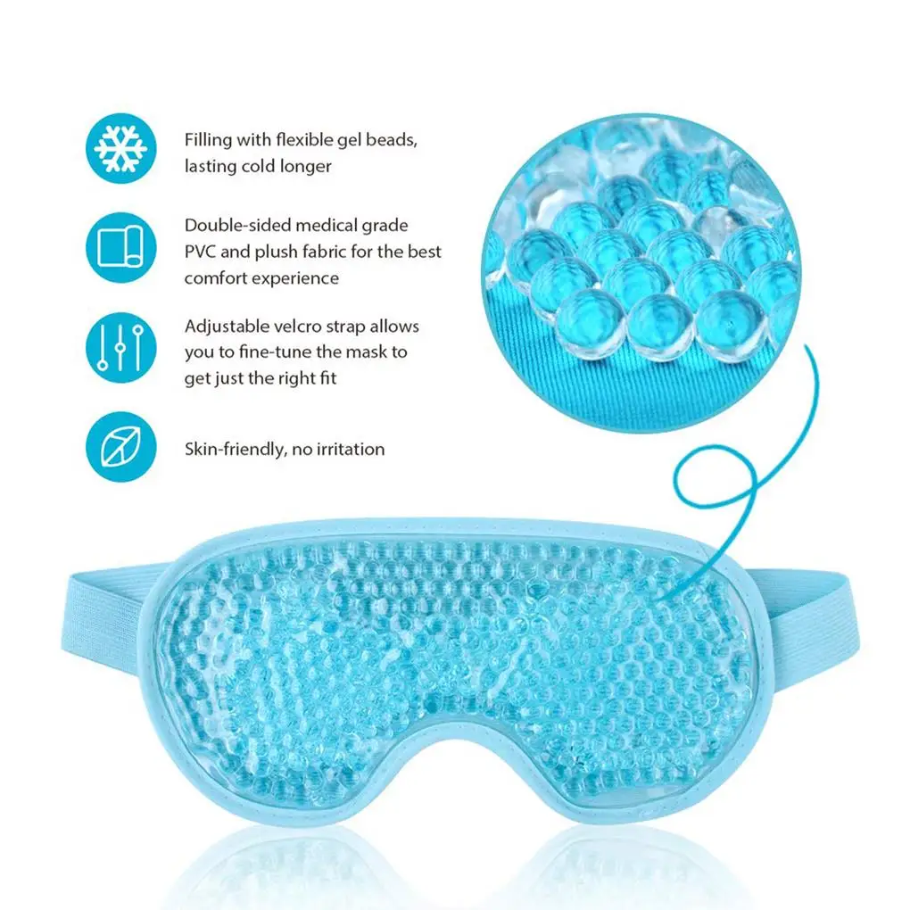 

Eye Cooler Sleep Auxiliary Home Supplies Gel Fine Workmanship Compact Size Handy to Wear Exquisite Safety No Electricity