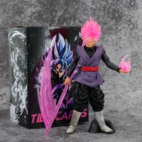 24cm dragon ball z zamasu pink light anime doll action figure pvc toys collection figures for friends gifts