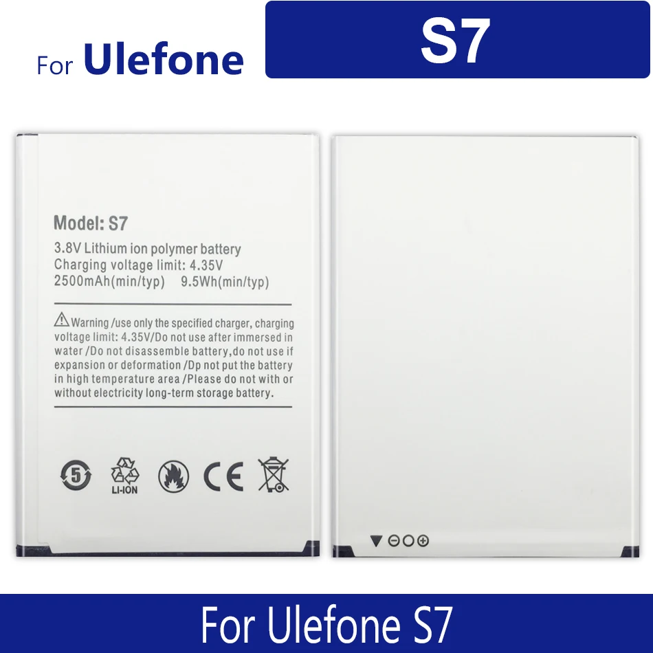 

Аккумулятор 2500 мАч для Ulefone S7 с трековым кодом