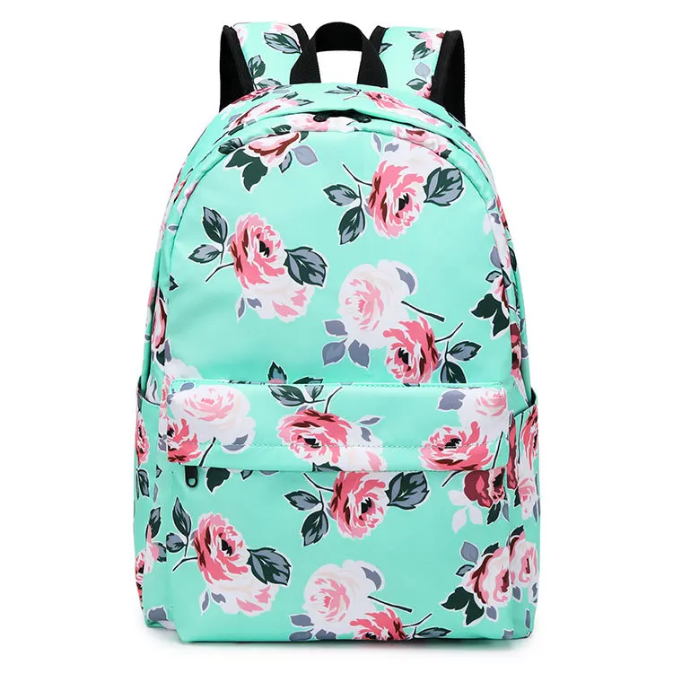 

Fashion Ladies' Canvas Backpack Printed Shoulder Bag Schoolbag Large Capacity Computer Bag Travelling Bag