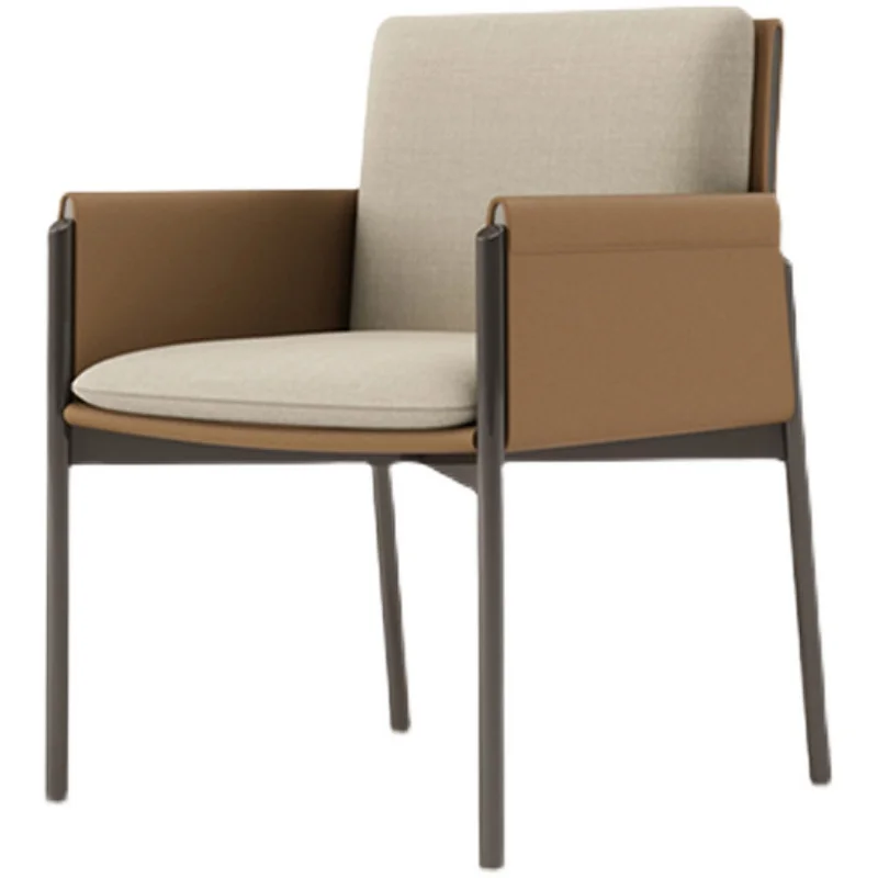 

Light Luxury Italian Minimalist Household Stainless Steel Dining Chair