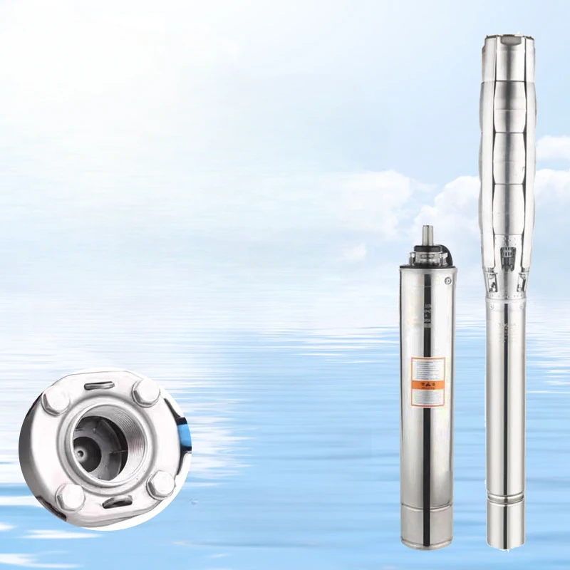 

Customized 6SP stainless steel deep well pump, large flow pump, high lift three-phase 380V stainless steel large flowsubmersible