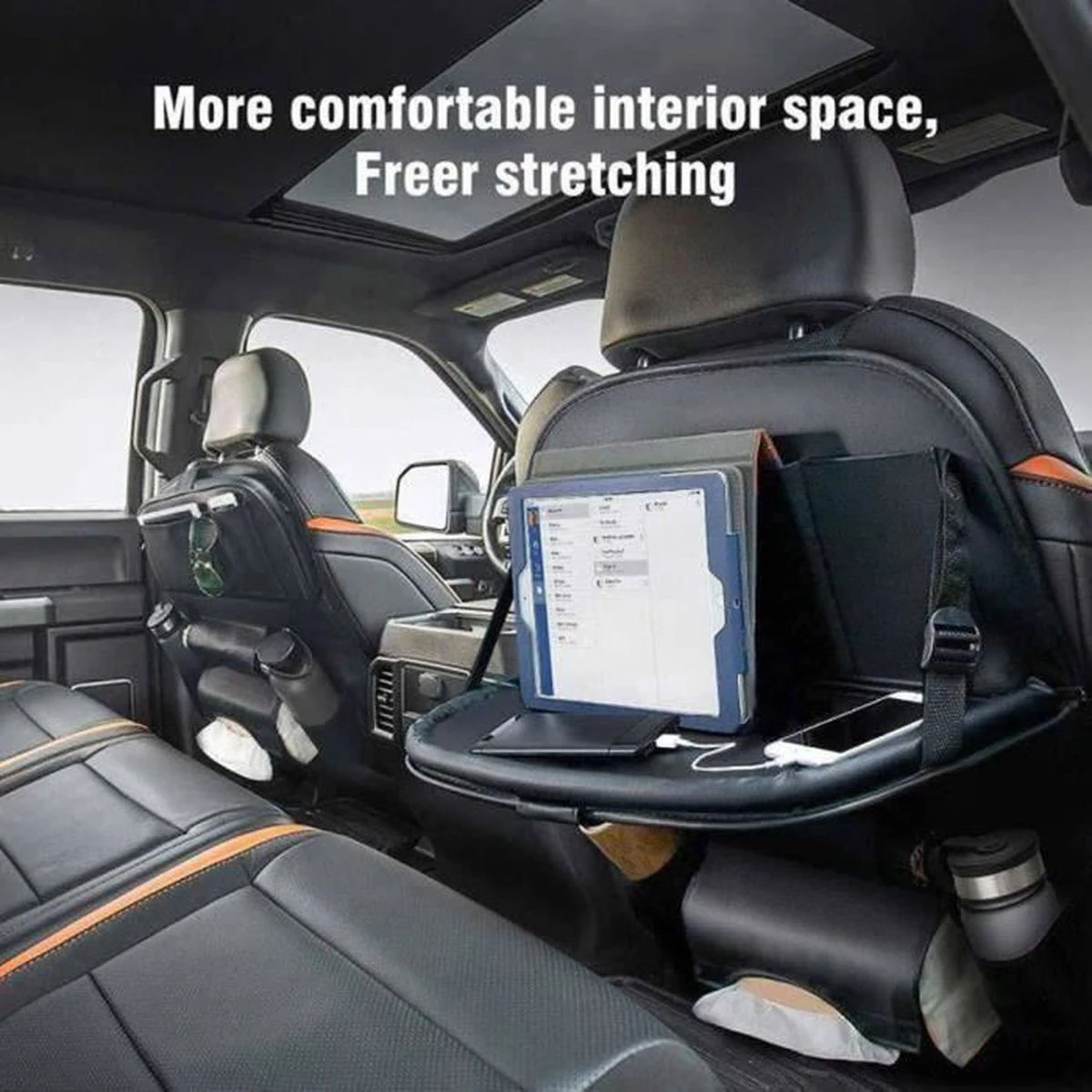 

Black car shape seat multifunctional storage bag car seat back storage bag car interior modification accessories