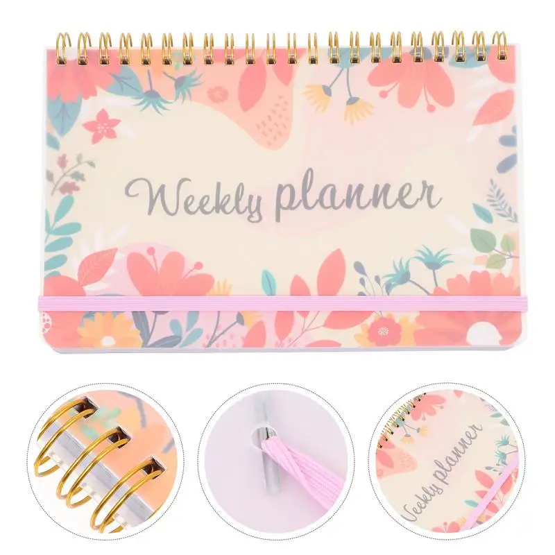

English Schedule Notebook Daily Planning Notepad Portable Writing Planner Writing Notepad