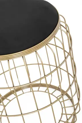 

Modern lux Camellia Puff White-green coffe table