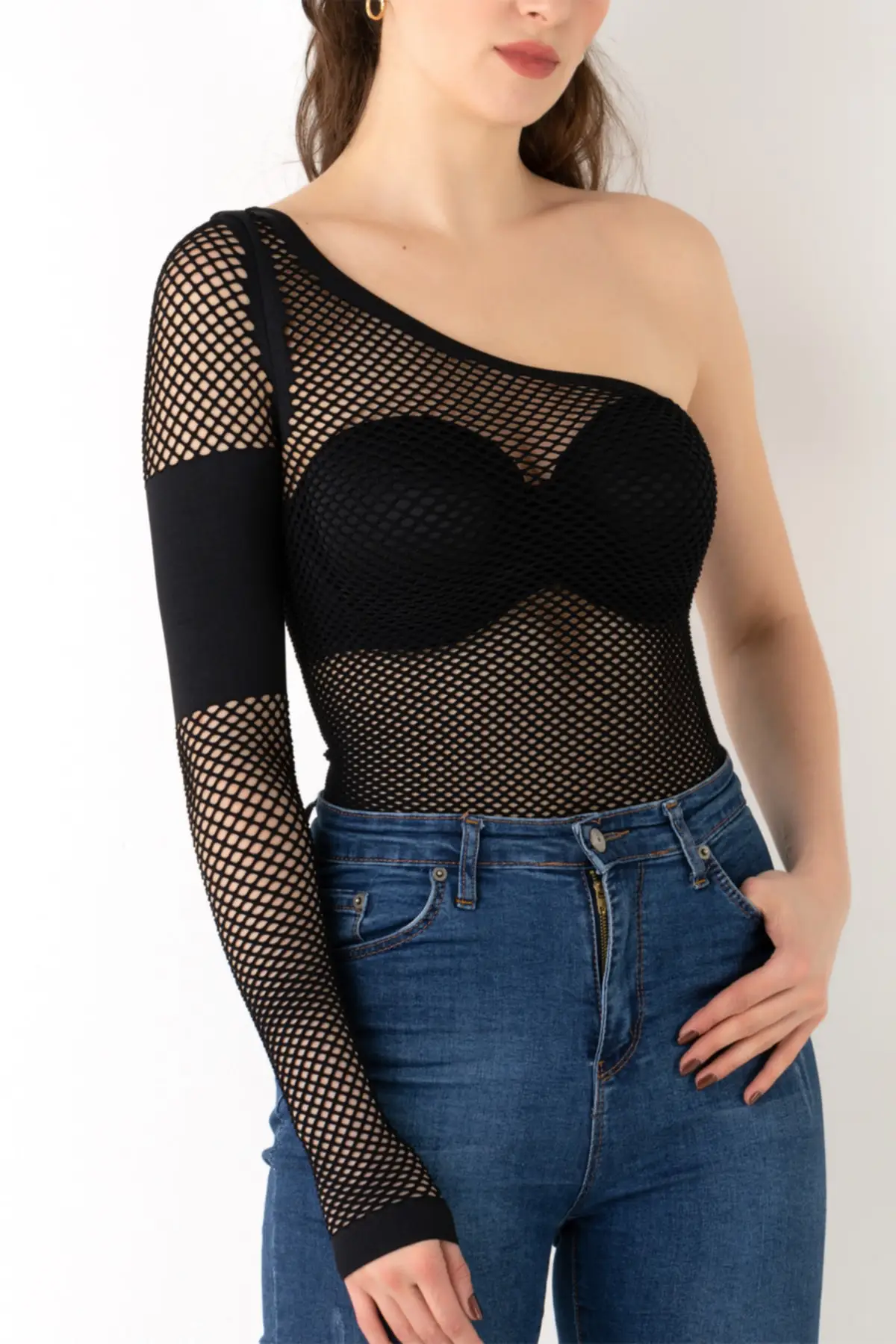 

Women's Bodysuit Onyx Single Sleeve Seamless Sport Rompers Jumpsuits Sexy Sheath Skinny Summer Streetwear Outfits Overalls