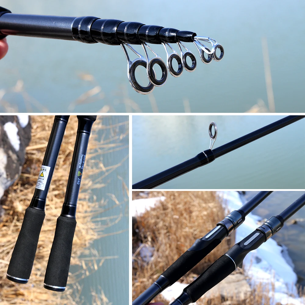 1 8-3 м миниатюрная Удочка из углеродного волокна для приманки и высокоскоростное