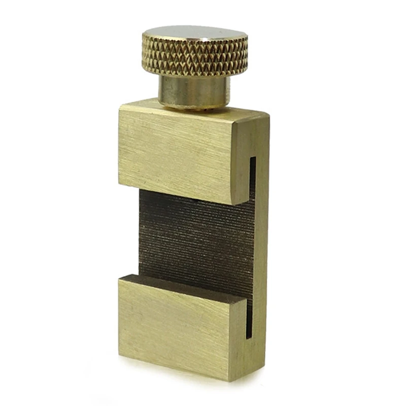 

Steel Ruler Positioning Block Brass Angle Scriber Line Marking Gauge For Ruler Locator Carpentry Scriber Measuring Tool