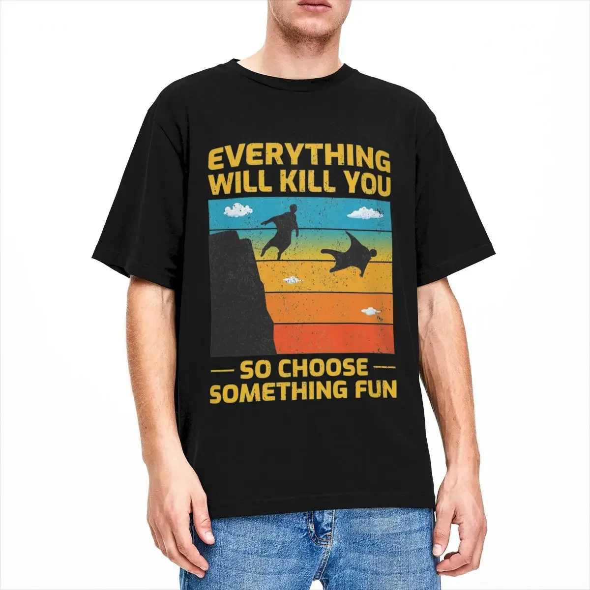 Летающая база Wingsuit футболка для прыжков и с парашютом аксессуары из чистого