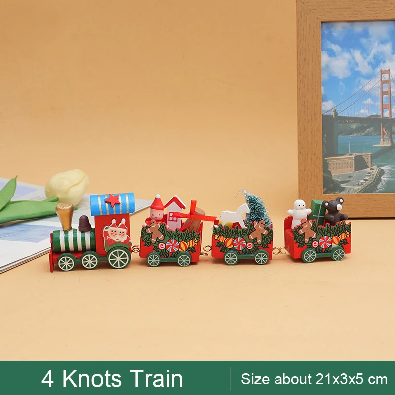 

Деревянный поезд для рождественских украшений