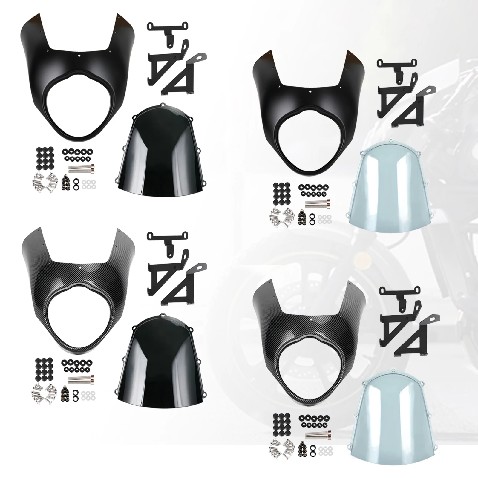 

Areyourshop Headlight Fairing Windshield Cover For Kawasaki Vulcan VN650 2015-2021 motor parts