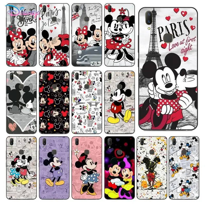 

Disney Mickey Minnie Phone Case for Vivo Y91C Y11 17 19 17 67 81 Oppo A9 2020 Realme c3