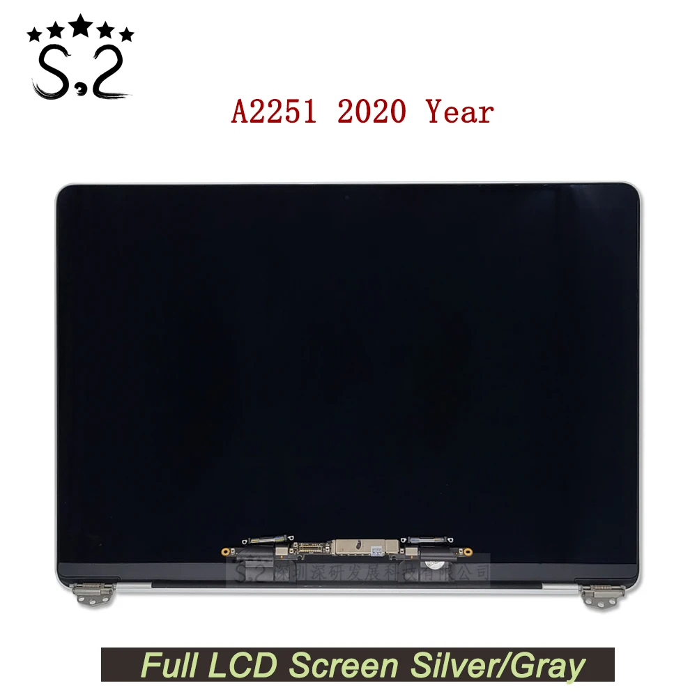 

Новый Полный ЖК-экран A2251 для Macbook Pro Retina, ЖК-экран 13,3 дюйма в сборе, 2020 лет, серебристо-серый