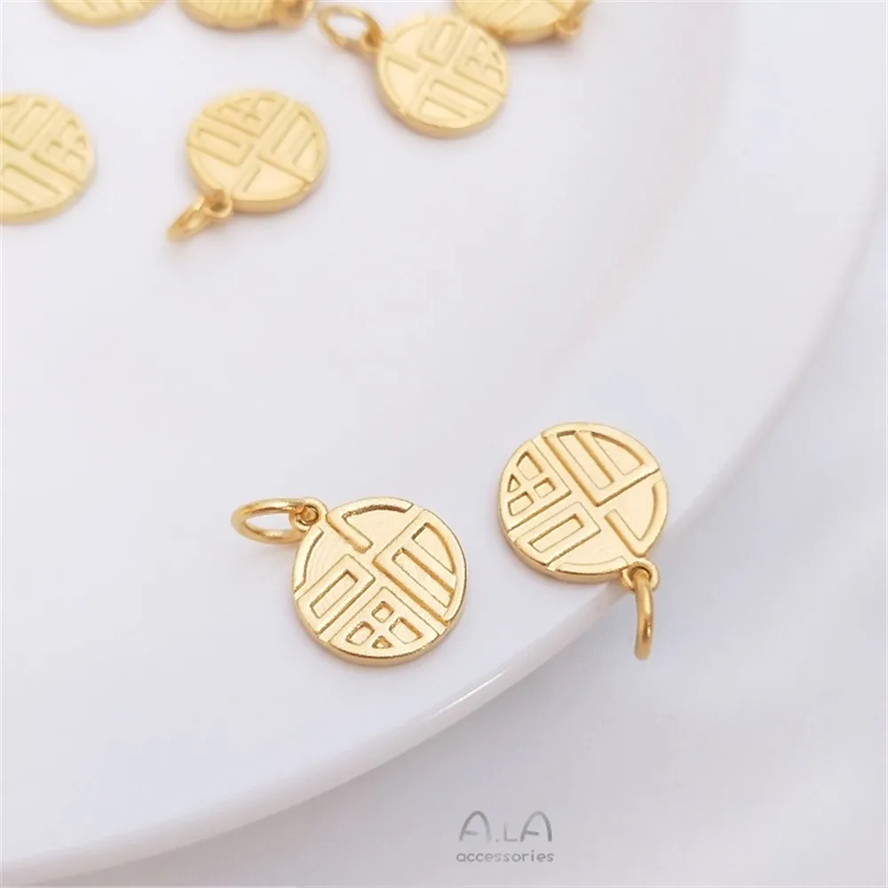 

Vietnam shajin strong bao color fu brand long color fu pendant fortune nafu bracelet DIY first ornaments hanging ornaments