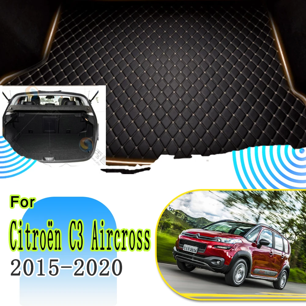 

Car Trunk Storage Pad For Citroën C3 Aircross 2015~2020 Waterproof Protective Pad Car Leather Mat Acessorio Para Car Accessories