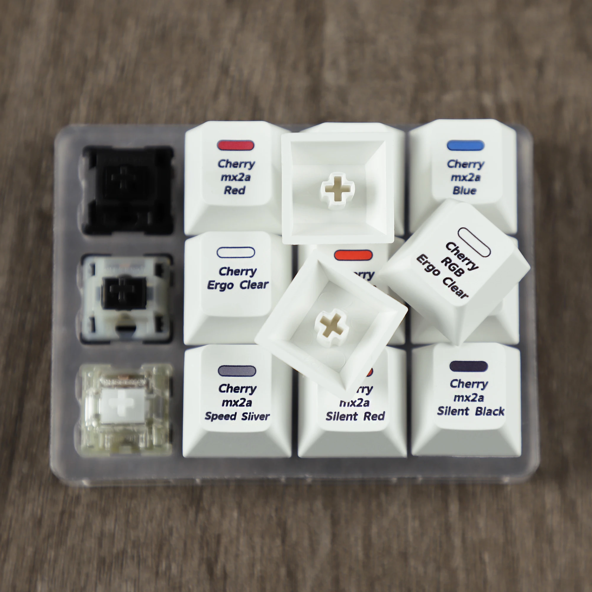 YMDK Cherry MX2A тестер переключателей механических клавиатур 12-кнопочный тестовый