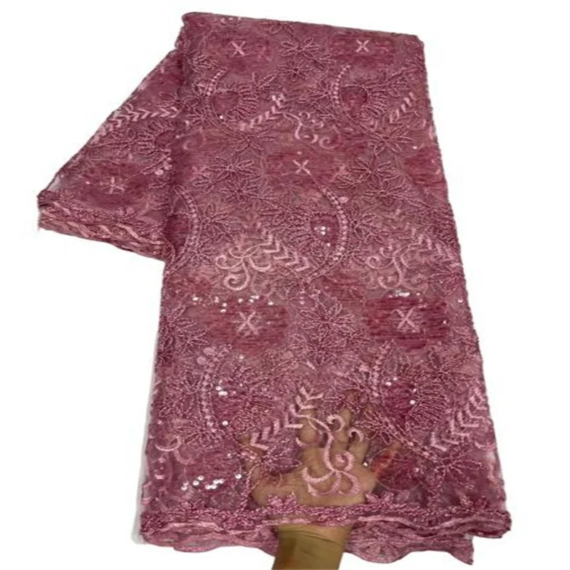 

Африканская кружевная ткань 2022, новейшая красная индийская сари, ткань высокого качества, тюль с блестками, кружевная ткань для свадебного платья