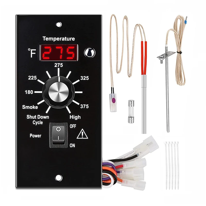 

Digital Thermostat Controller Kit For Traeger Wood Pellet Grills With RTD Temperature Probe Sensor And Hot Rod Ignitor
