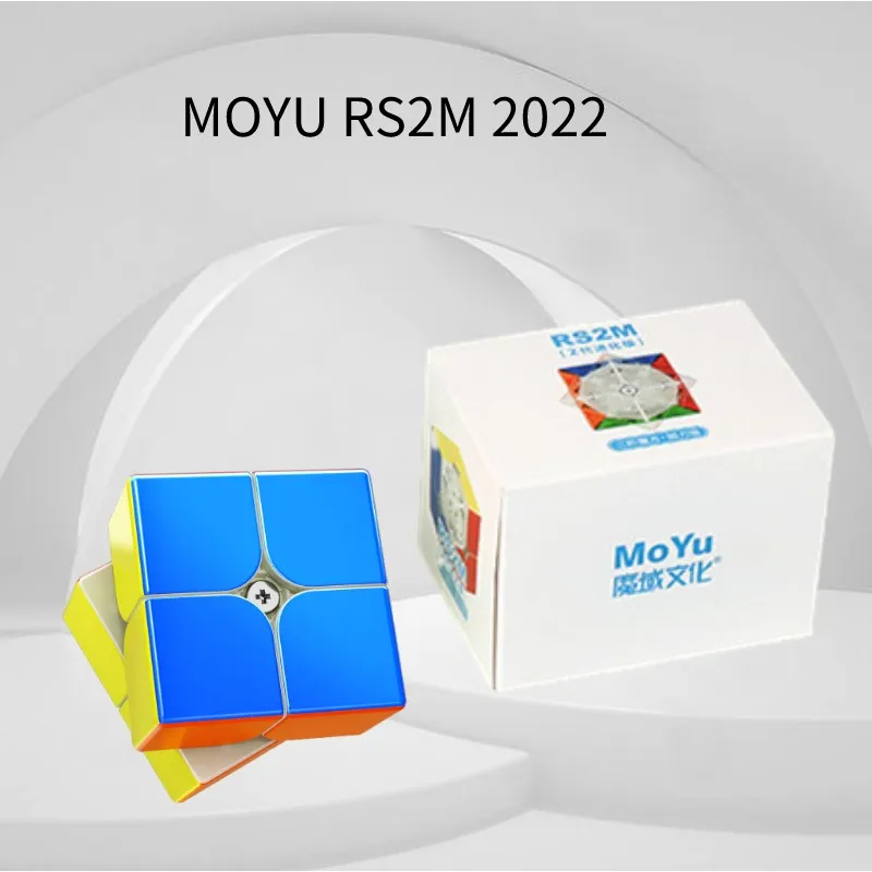 [Picube] Moyu RS2M V2 2022 magnetic  speed cube mgaic cube 2x2 professional educational toy MOYU magnet cube puzzle for Kid RS2M