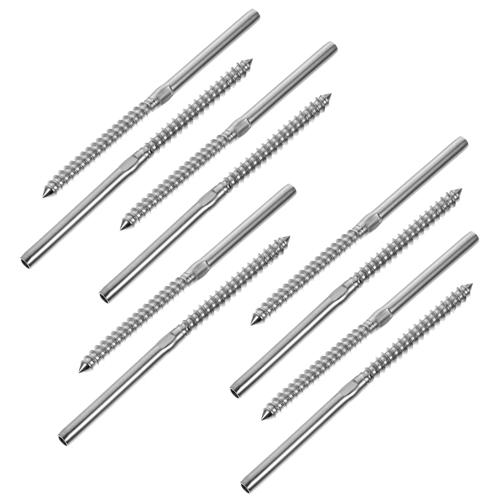 

10pcs Stainless Steel Anti-rust Sturdy Practical Handed Thread Screws Thread Screws