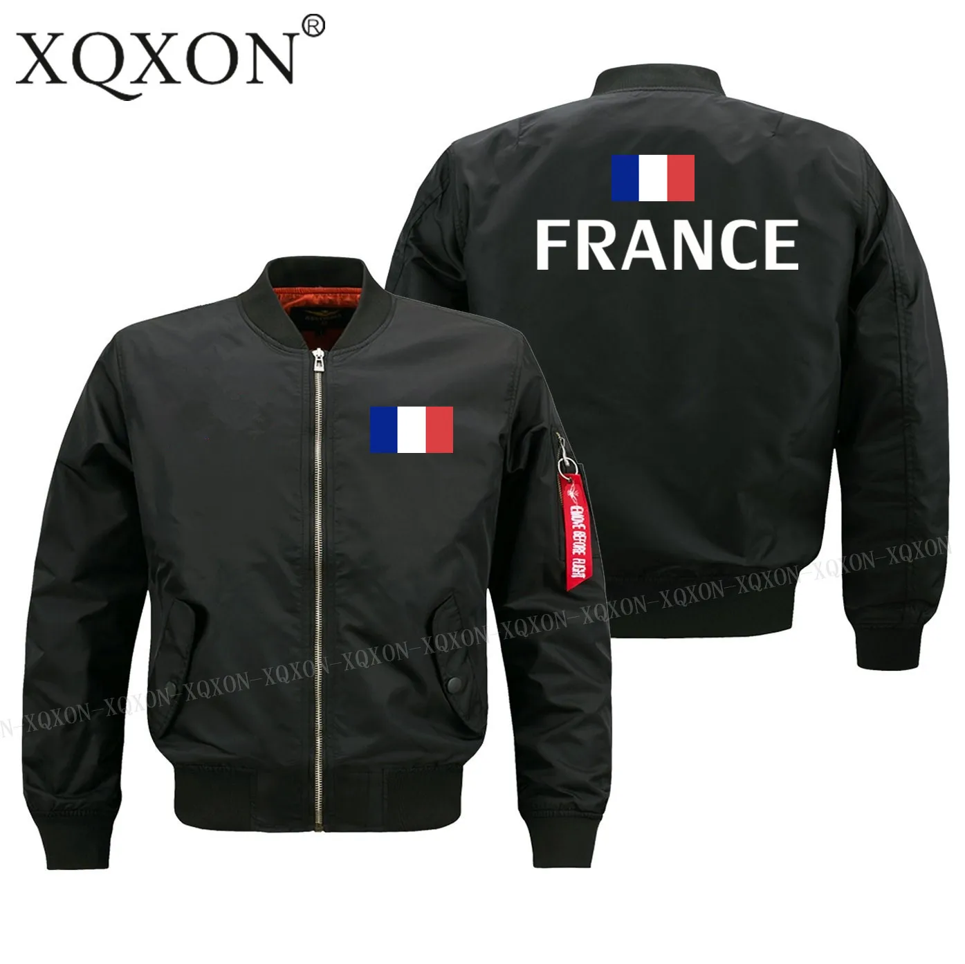 

New-France Flag Printed Funny Military Pilot Man Coats Jackets Hot Sale Men Jackets Top J166