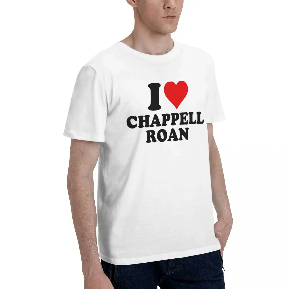 Мужские футболки I Love Chappell Roan Crazy 100% хлопок футболка с коротким рукавом круглым