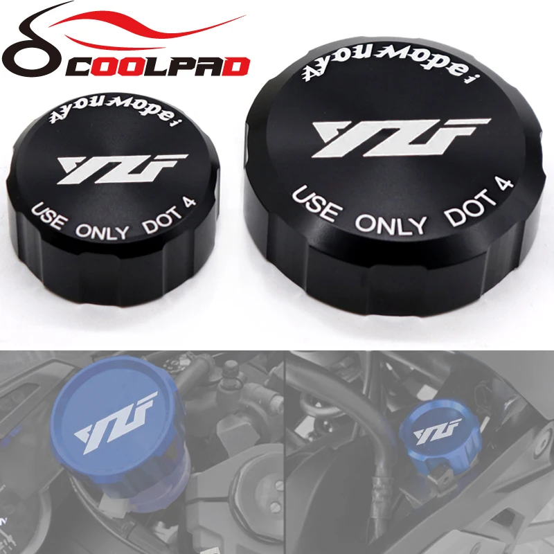 

Motorcycle Accessories CNC Aluminum Rear & Front Brake Fluid Reservoir Cap Cylinder Cover For YAMAHA YZFR1 YZF R1 2010-2022
