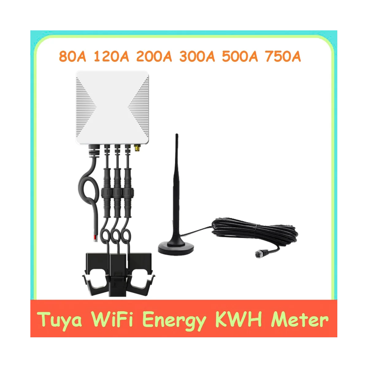 Трехфазный Wi-Fi измеритель мощности 300 А
