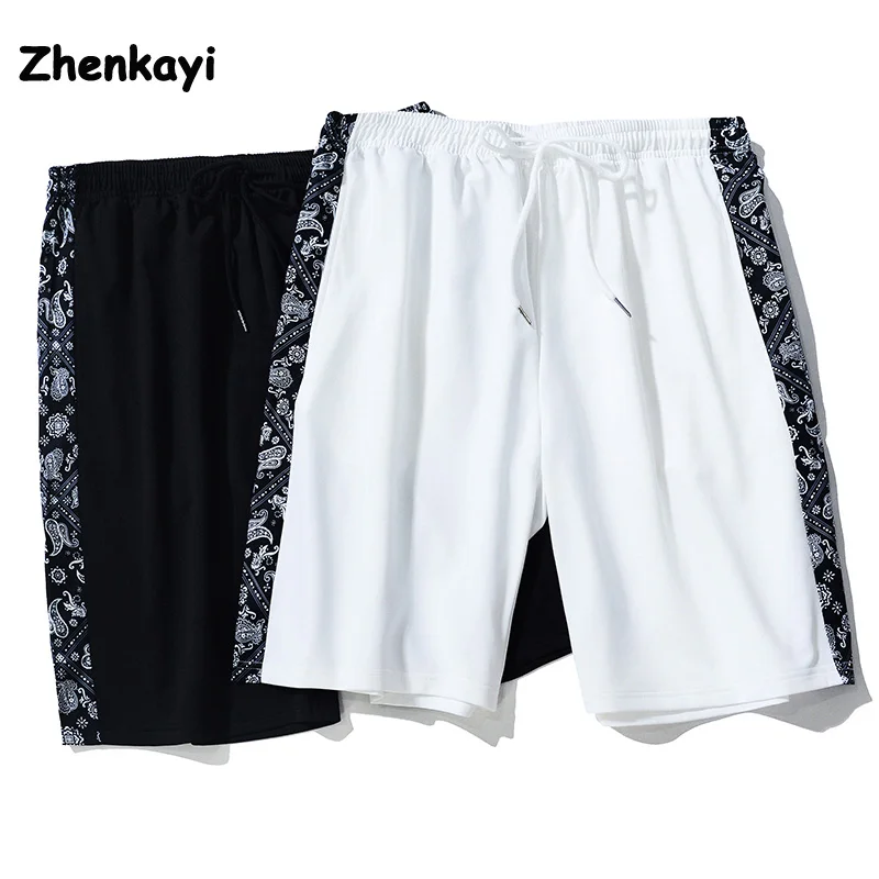 

High Street Cashew Flower Shorts Men's and Women's Summer Tide Loose Wear Five-point Pants Tide Brand Ins Sports and Leisure