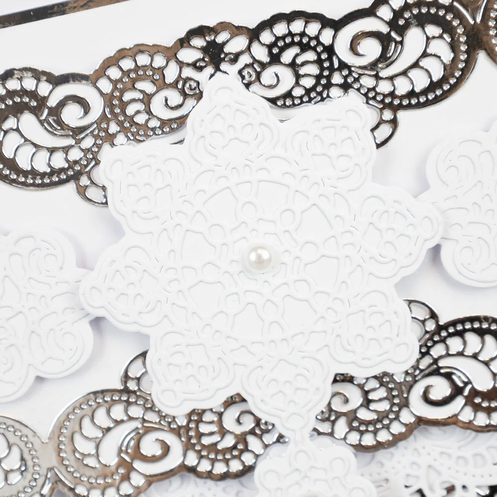 Кружевной квадратный вырубной штамп по краю Новое поступление 2023 формы сделай