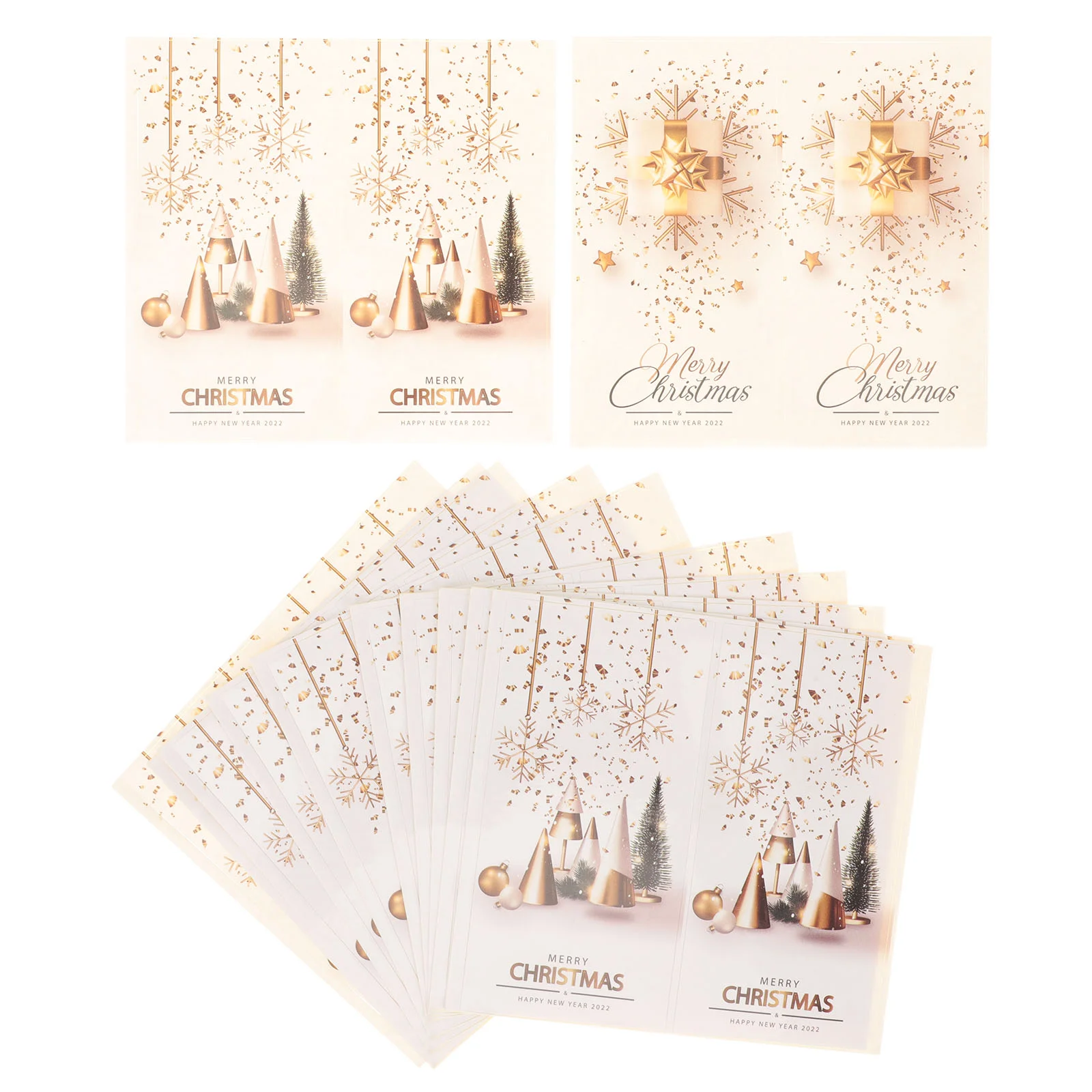 

Stickers Sticker Sealing Christmas Gift Box Xmas Small Business Labels Partydecals Decorative Rectangular Boxes Label Vintage