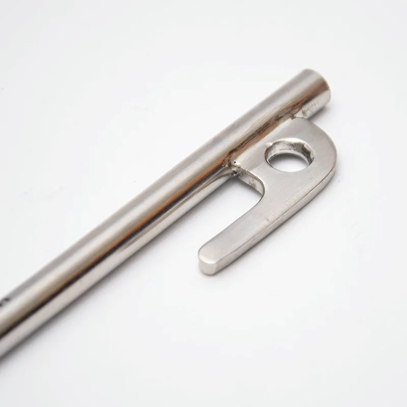 

Outdoor High-Strength Long and Thick Stainless Steel Tent Nail Beach Snow Ground Nail Tent Camp Ground Nail 40cm
