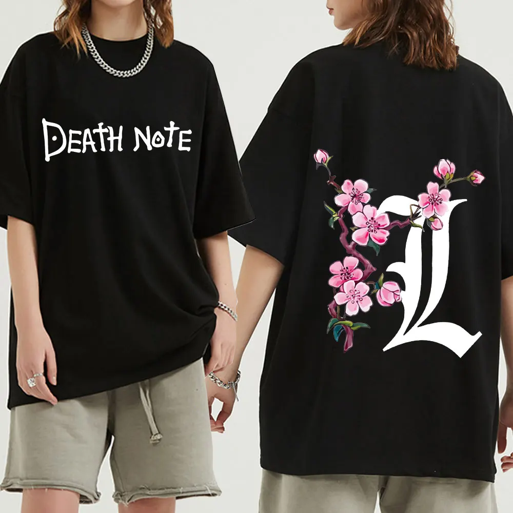

Футболка мужская двусторонняя с принтом из японского аниме «Death Note»