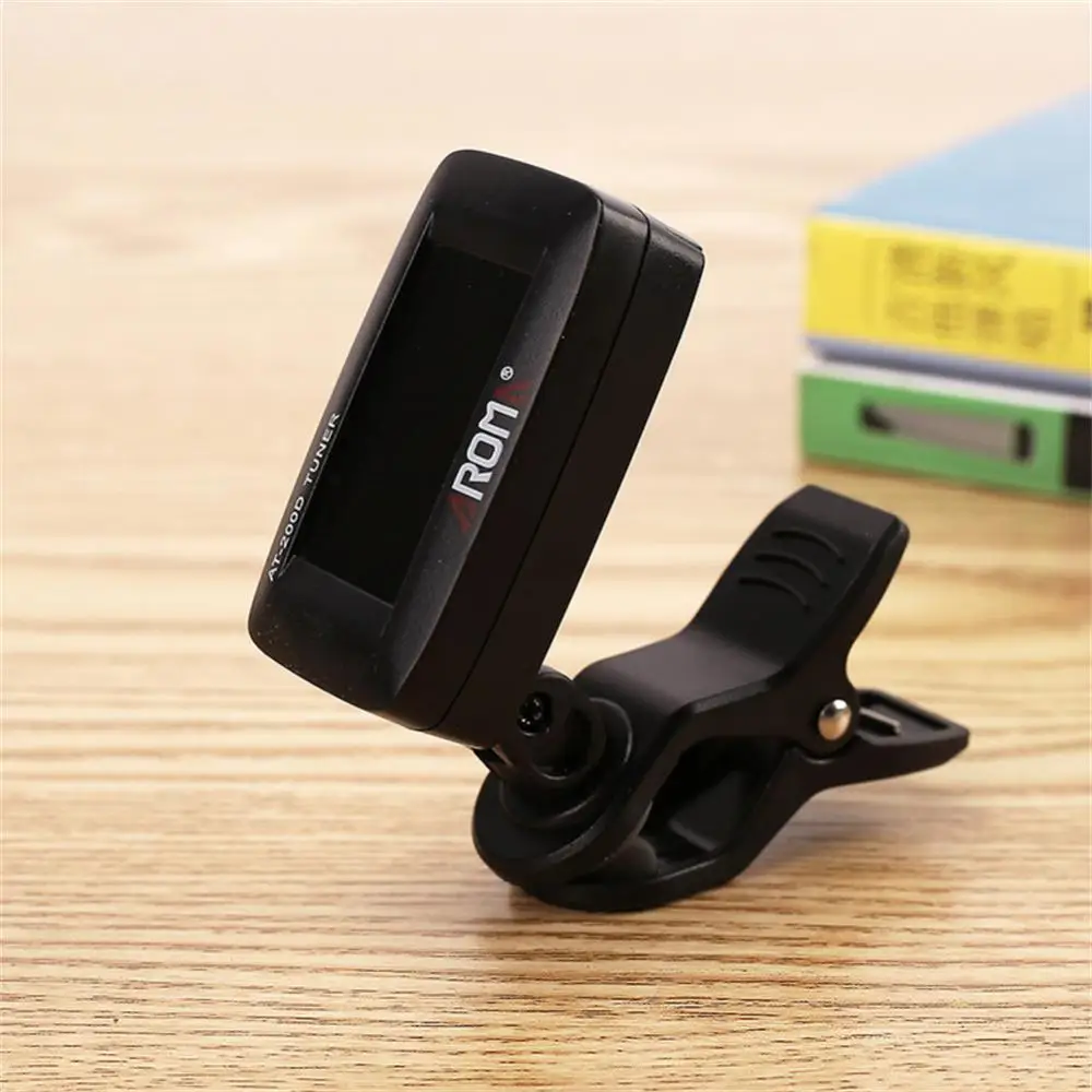 

Accurate Sound Corrector Rotatable Lcd Digital Display Folk Guitar Bass Violin Ukulele Tuner Simple Guitar Accessories