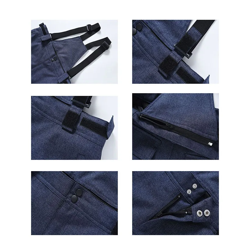 Лыжные брюки для мужчин и женщин зимние уличные теплые водонепроницаемые