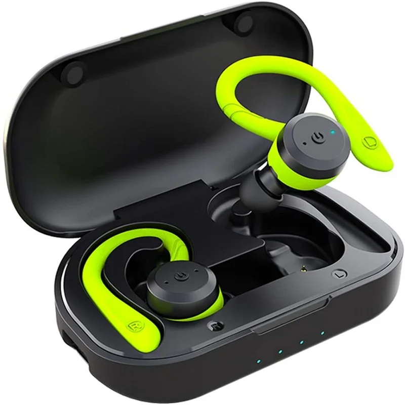 

TWS True Wireless Bluetooth Earbuds BT 5.0 Earphone IPX7 Waterproof 25hours Playtime with Mic CVC Noise Canceling Headset