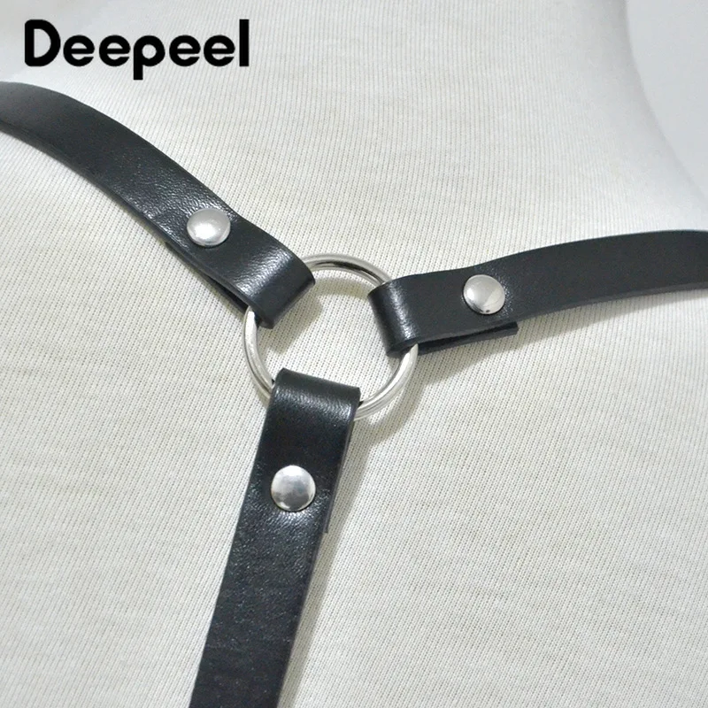 Deepeel 1 шт. модные кожаные подтяжки ремни Готический стиль женские декоративный