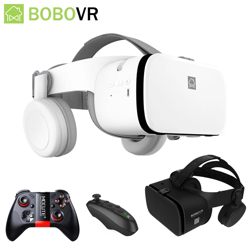 

Bobovr Z6 VR 3D Glasses Virtual Reality Goggle Helmet Bluetooth VR Smart Glasses Headsets BOBO VR for 4-6.2 Inch Mobile Phone