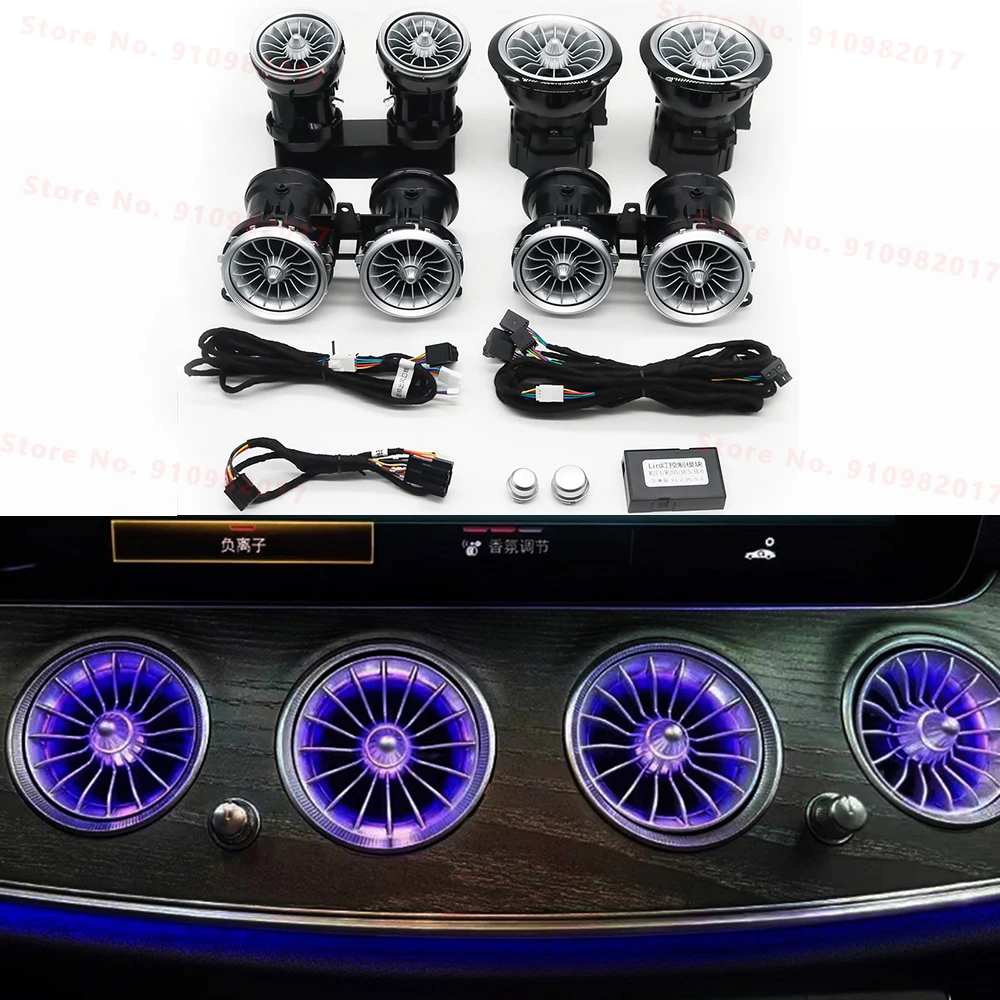 

EQS Подвесные светодиодные вентиляционные отверстия для кондиционирования воздуха светильник Mercedes Benz W205 X253 C-Class GLC AMG C43 C63 Насадка На выхлопные отверстия