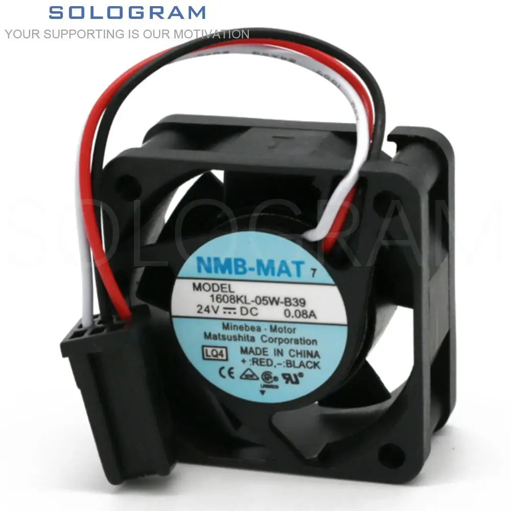 

1Pcs Brand New for NMB-MAT 7 1608KL-05W-B39 4020 40*40*20MM 24V DC 0.08A 3pin Squre Fanuc Server Cooling Fan