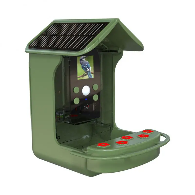 

Bird Feeder With Camera Pir Solar-powered Night Vision Waterproof Bird Accessories Bird Species Feeder Smart Bird Feeder