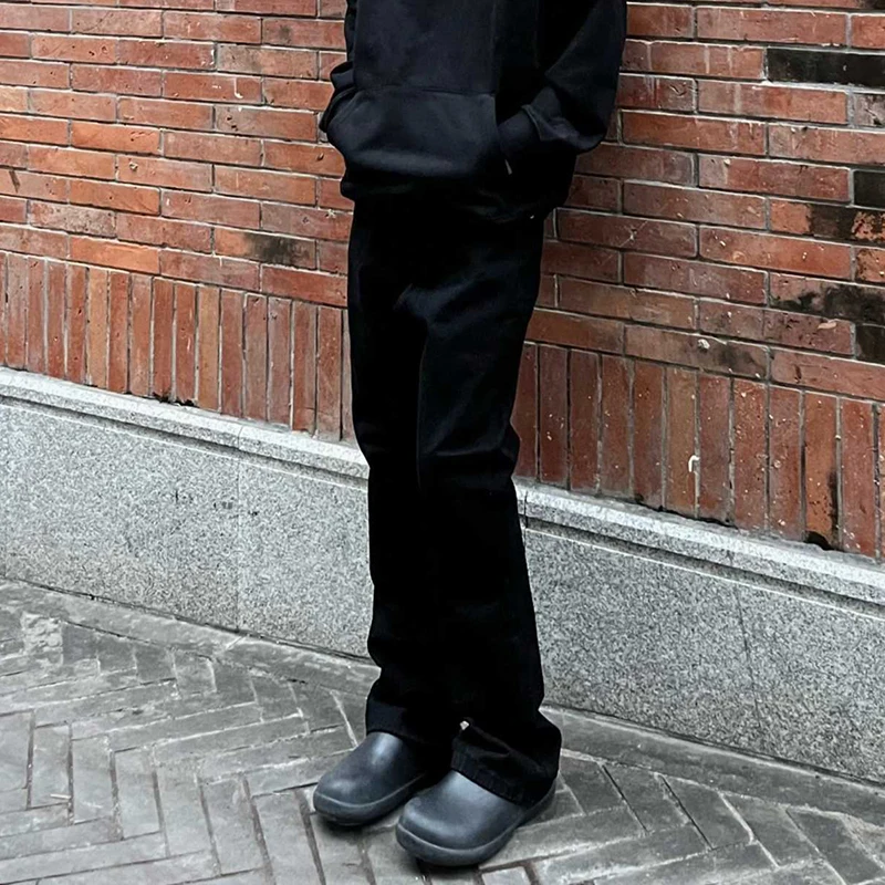 PFNW Мужские черные джинсы 2024 модные новые минималистичные длинные брюки с