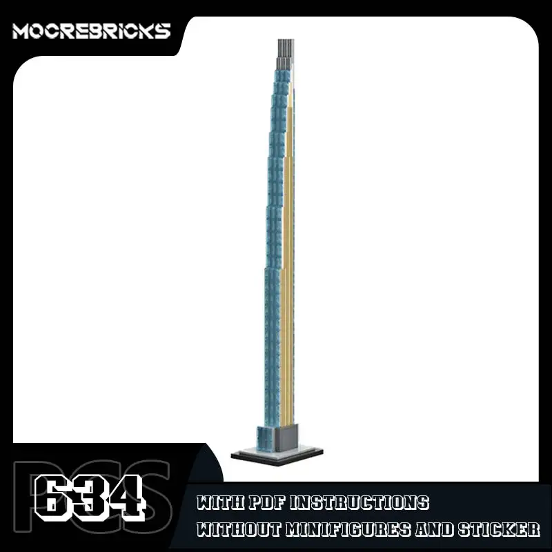 Детский конструктор 111 West 57th Street масштаб 1:800 башня Steinway набор строительных блоков