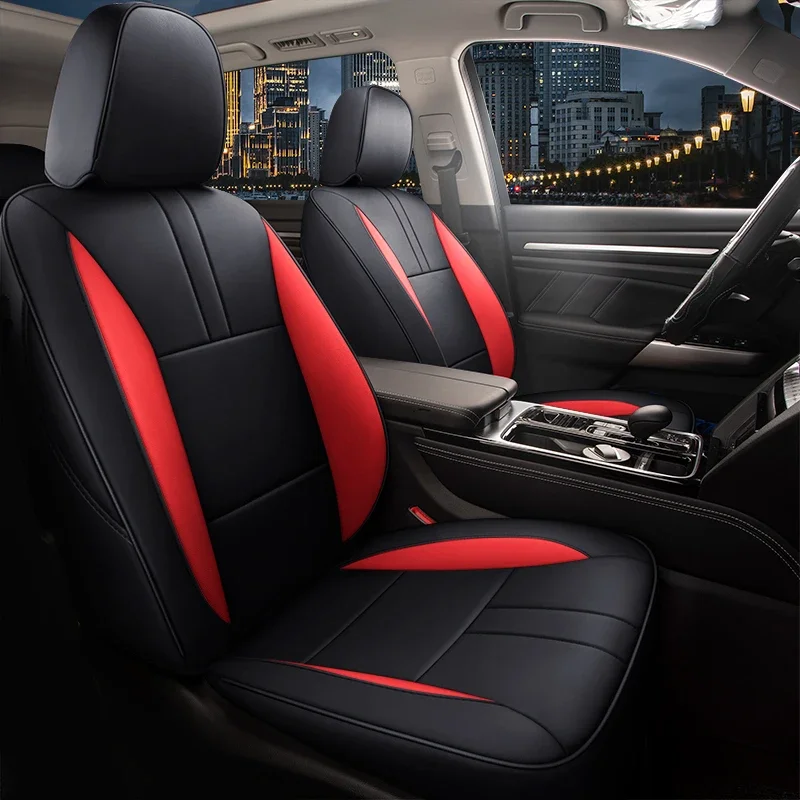 Кожаный чехол на автомобильное сиденье специально адаптированный для 7-местных